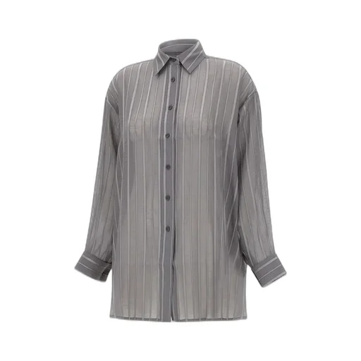 Remain Birger Christensen Sheer Stripe Blouse