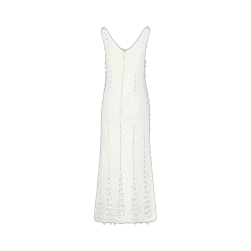 Remain Birger Christensen Crochet Knit V-Neck Dress
