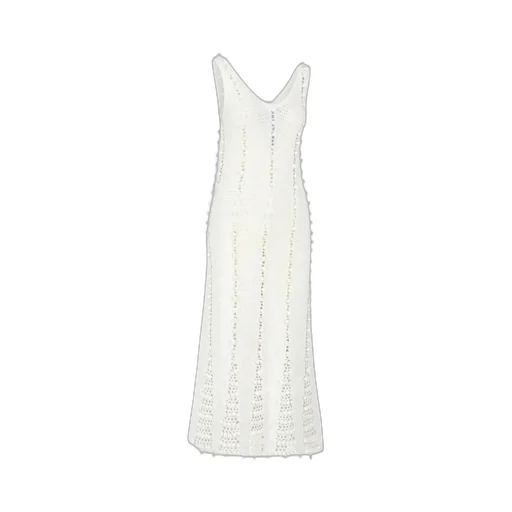 Remain Birger Christensen Crochet Knit V-Neck Dress