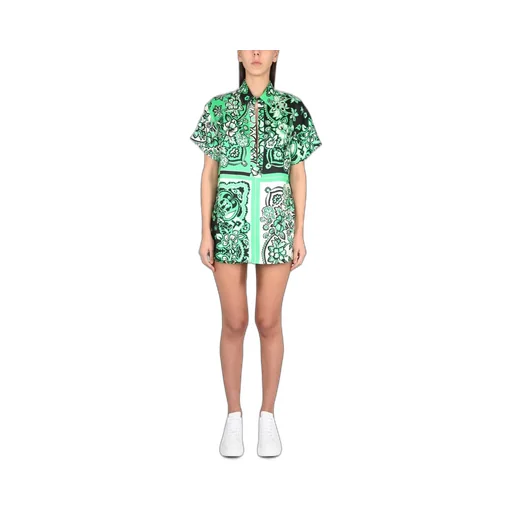 Redvalentino Bandana Printed Short-Sleeved Shirt