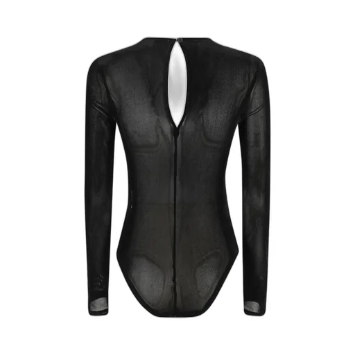 Remain Birger Christensen Velvet Mesh Bodysuit
