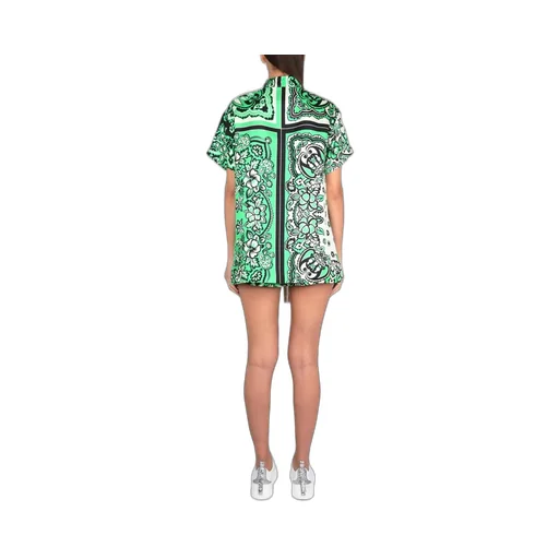 Redvalentino Bandana Printed Short-Sleeved Shirt
