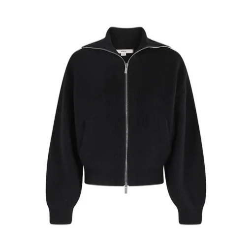 Remain Birger Christensen Knitted Cropped Bomber Jacket