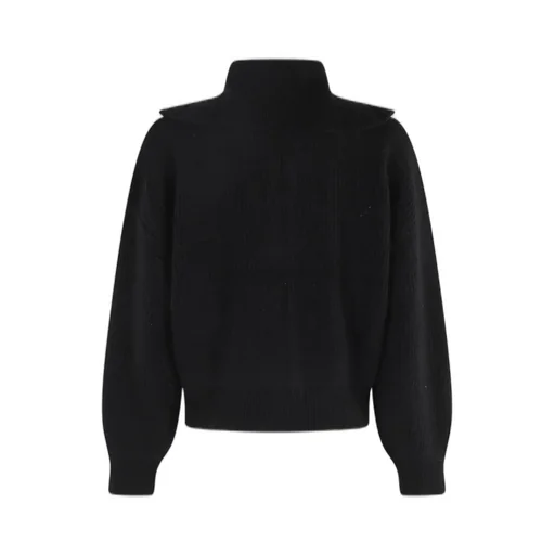 Remain Birger Christensen Knitted Cropped Bomber Jacket