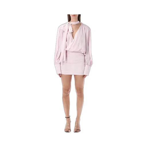 Rotate Floral Detailed Ls Mini Dress