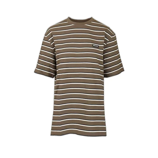 Rotate Striped Jersey Oversized T-Shirt