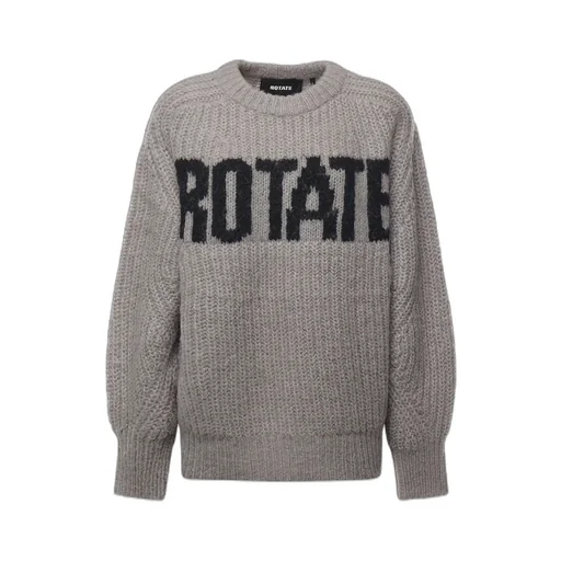 Rotate Logo Intarsia Jumper