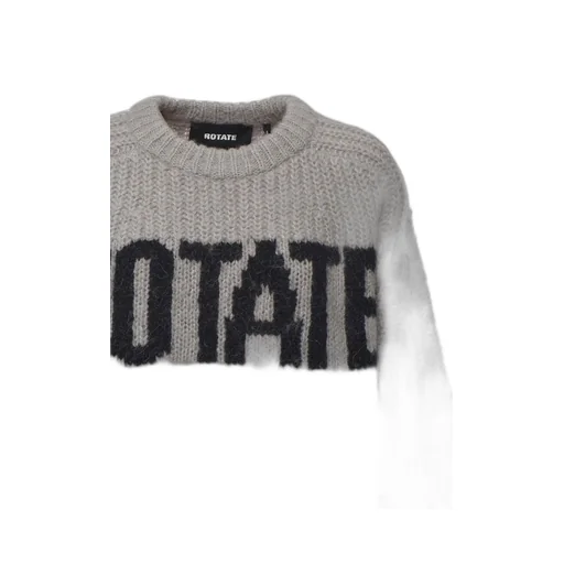Rotate Logo Intarsia Jumper