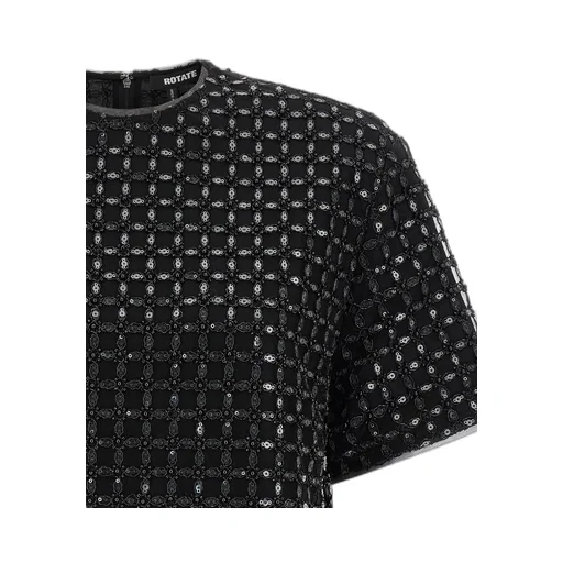 Rotate Beaded Oversized Top
