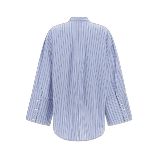 Rotate Pinstriped Oversized Shirt