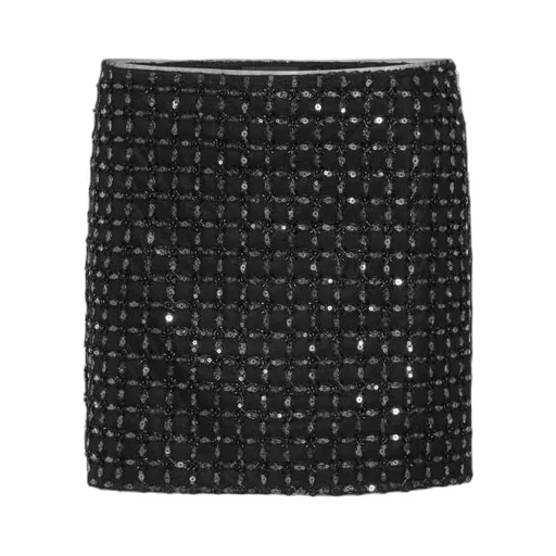 Rotate Beaded Mini Skirt