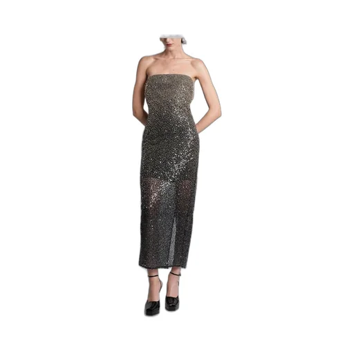 Rotate Embellished Strapless Maxi Dress