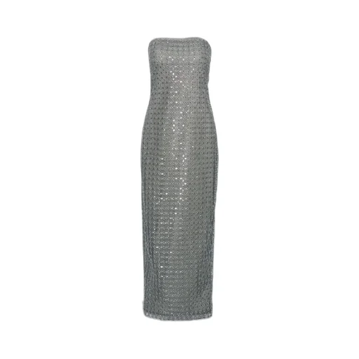 Rotate Beaded Maxi Tube Dress