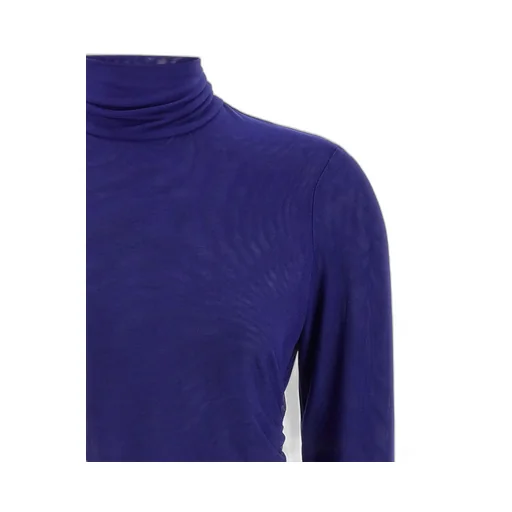 Rotate Mesh Rouched Sweater