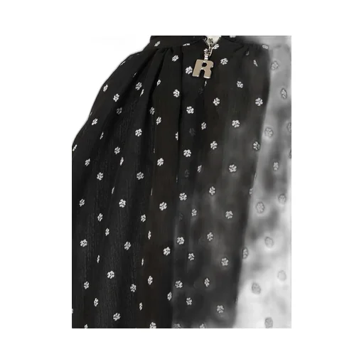 Rotate Halterneck Patterned Bow Top