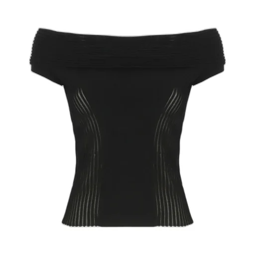 Rotate Knitted Off-Shoulder Top