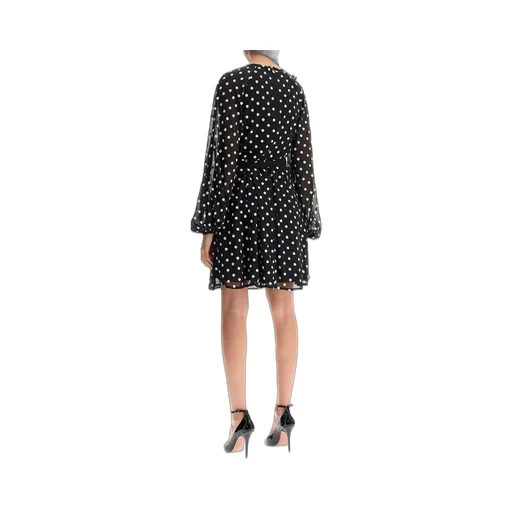 Rotate Chiffon Ruffle Mini Dress