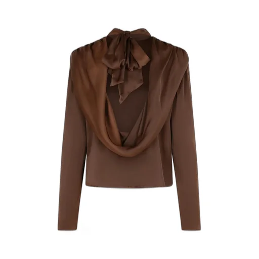 Rotate Satin Drapy Back Top