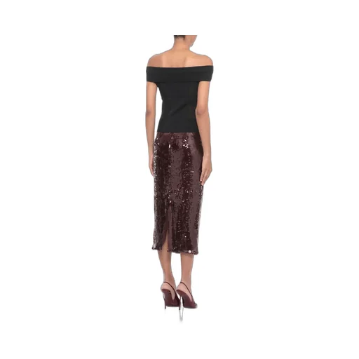 Rotate Knitted Off-Shoulder Top