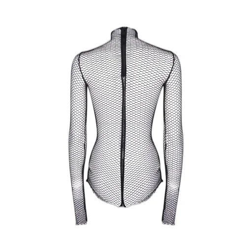Rev Mock Neck Mesh Top