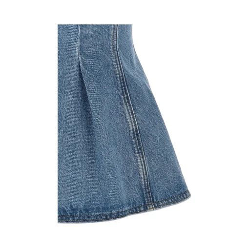 Rotate Flared Denim Top