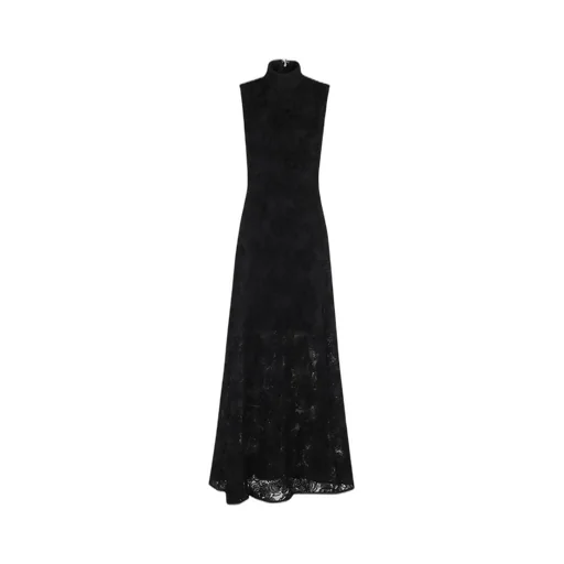 Rotate Flower Mesh Maxi Dress