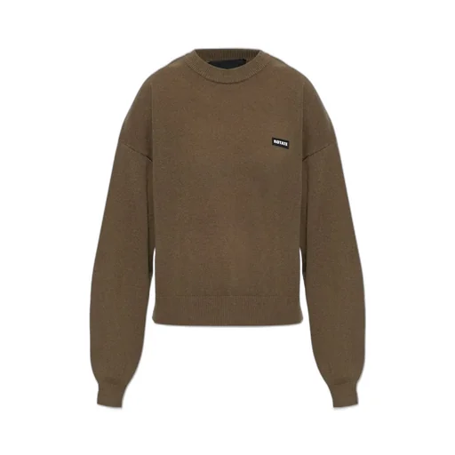 Rotate Logo Patch Crewneck Knitted Jumper