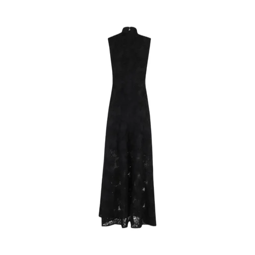 Rotate Flower Mesh Maxi Dress