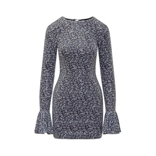Rotate Cut-Out Detailed Sequinned Mini Dress