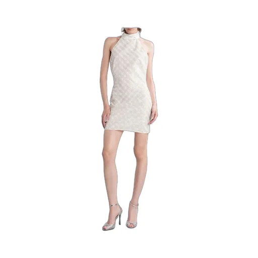 Rotate Sequinned Sleeveless Halterneck Dress