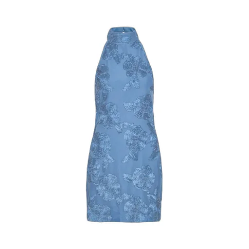Rotate Floral Embroidery Short Dress