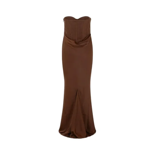 Rotate Satin Corset Maxi Dress