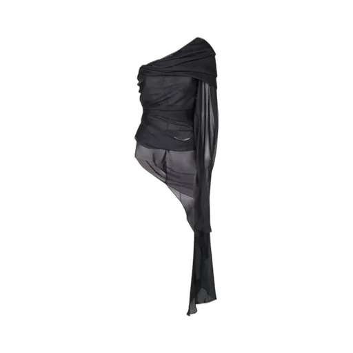 Rev Top With Asymmetric Draped Design