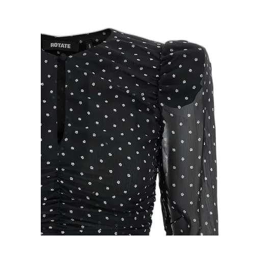 Rotate Chiffon Ruched Blouse