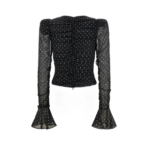 Rotate Chiffon Ruched Blouse