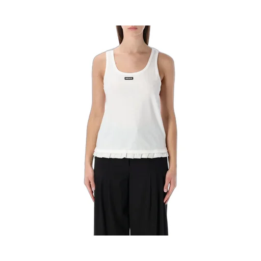 Rotate Rtruffle Hem Crewneck Tank Top