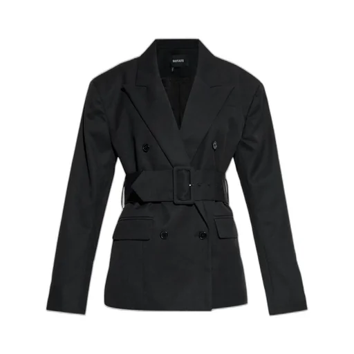 Rotate Double Breasted Wide-Belt Blazer