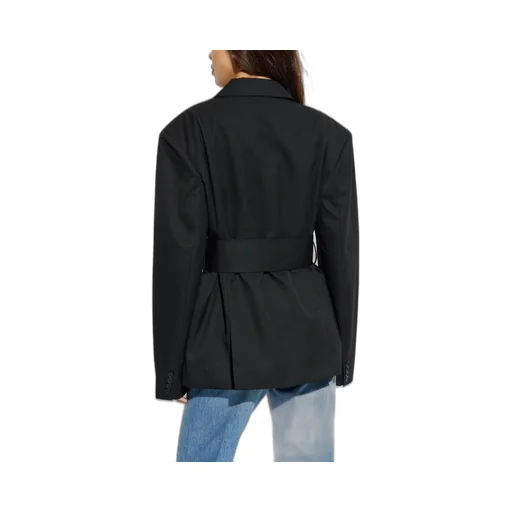 Rotate Double Breasted Wide-Belt Blazer