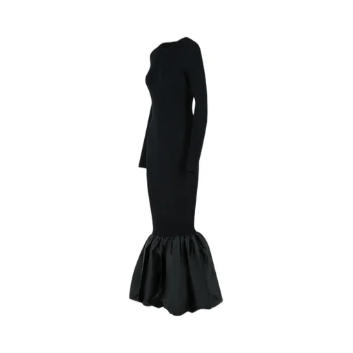 Rotate Cut-Out Detailed Knit Maxi Dress