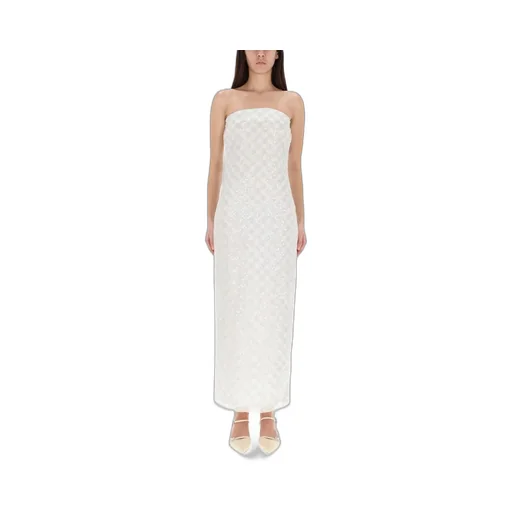 Rotate Beaded Maxi Tube Dress