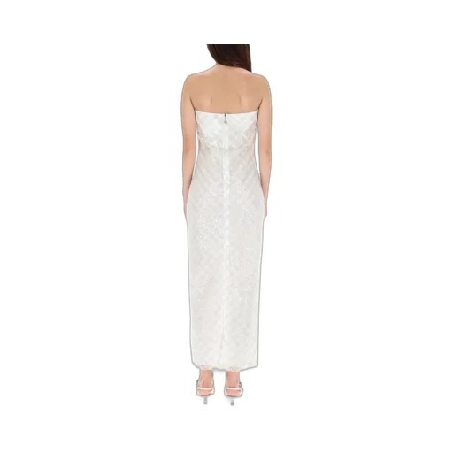 Rotate Beaded Maxi Tube Dress
