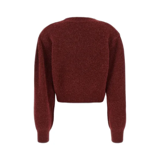 Rotate Puff-Sleeved Knit Cardigan