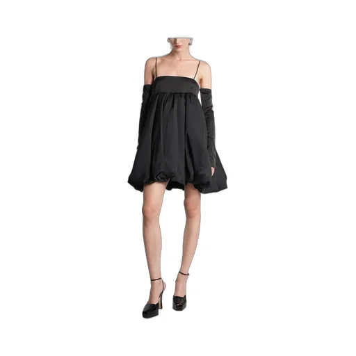 Rotate Thin Strap Ballon Design Mini Dress