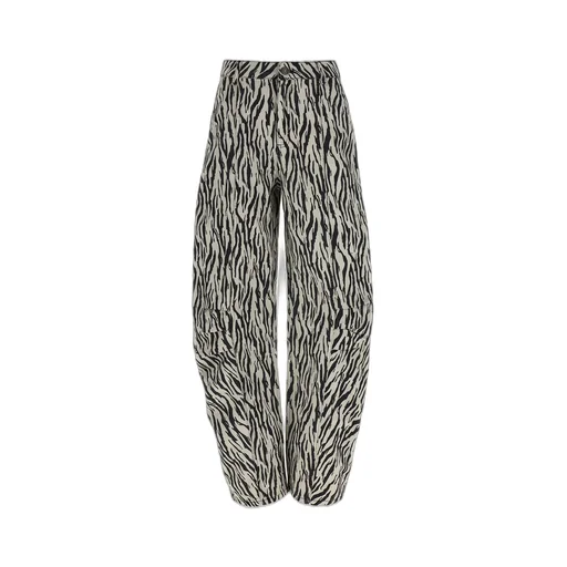 Rotate Printed Twill Cargo Pants