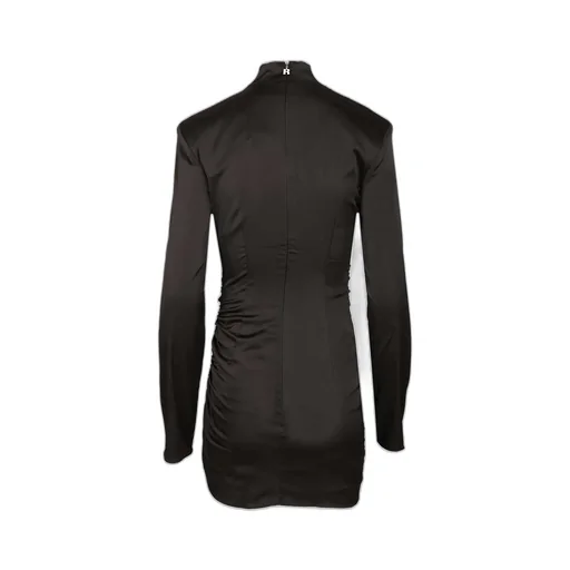 Rotate Satin Ruched Mini Dress
