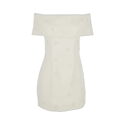 Rotate Off-Shoulder Beaded Embellished Dress