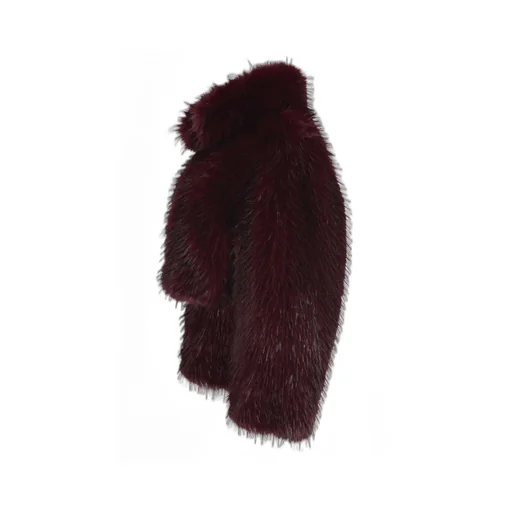 Rotate Cropped Faux Fur Jacket
