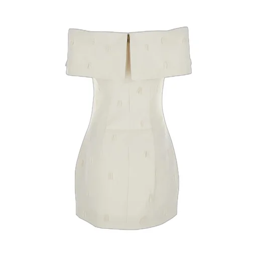 Rotate Off-Shoulder Beaded Embellished Dress