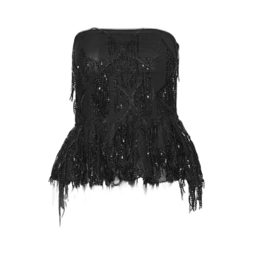 Rotate Sequinned Bubble Top
