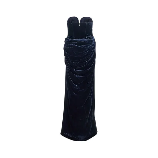 Rotate Velvet Slit Dress